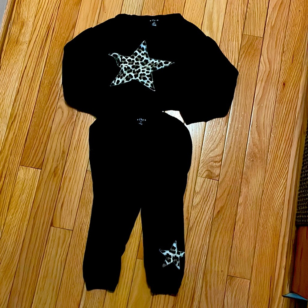 Flowers By Zoe 2T Sweat shirt and joggers matching set